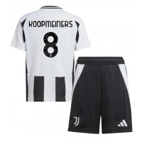 Camiseta Juventus Teun Koopmeiners #8 Primera Equipación Replica 2024-25 para niños mangas cortas (+ Pantalones cortos)